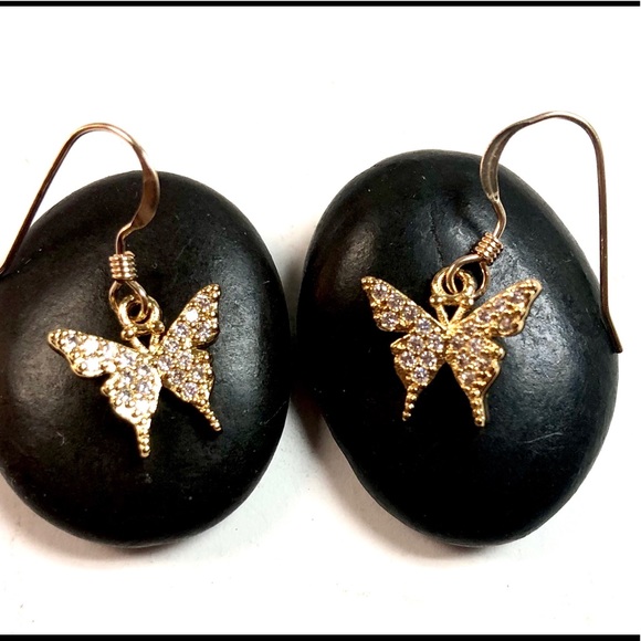 Butterfly Earrings, Dragonfly, Insect, Bee, Flower - Picture 5 of 10